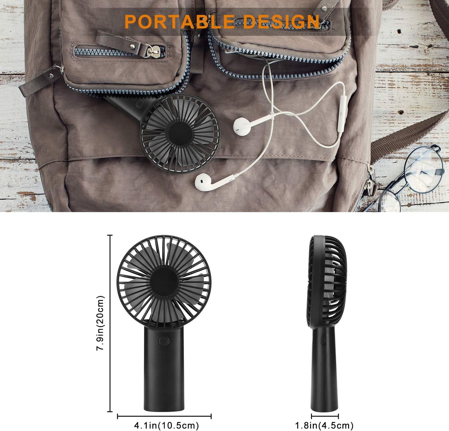 Instant Relief Portable Handheld Fan